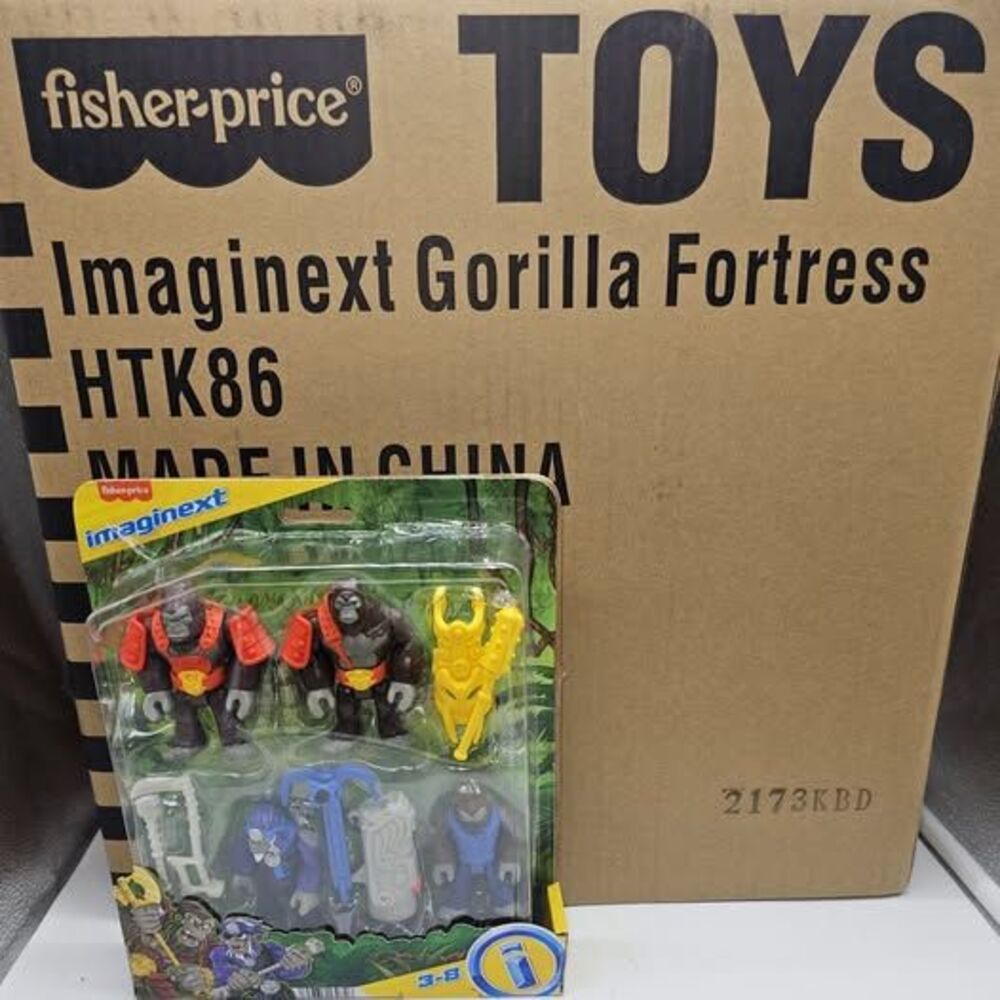 Fisher Price Imaginext Gorilla Fortress HTK86 & Boss Level Army Pack 2 Pack - Picture 4 of 16